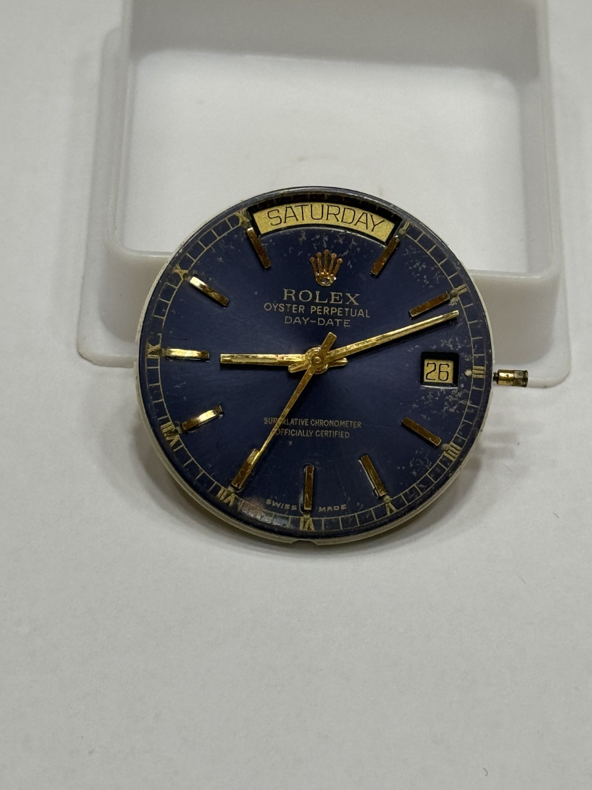 Eta 2834-2 Automatic Day Date Movement Swiss Made Running