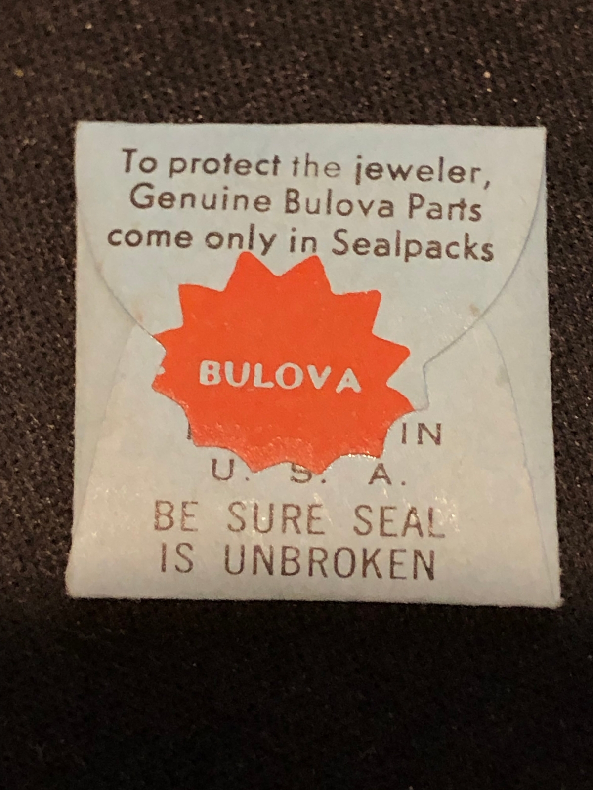 Bulova factory mainspring for caliber 6CMA – Alloy