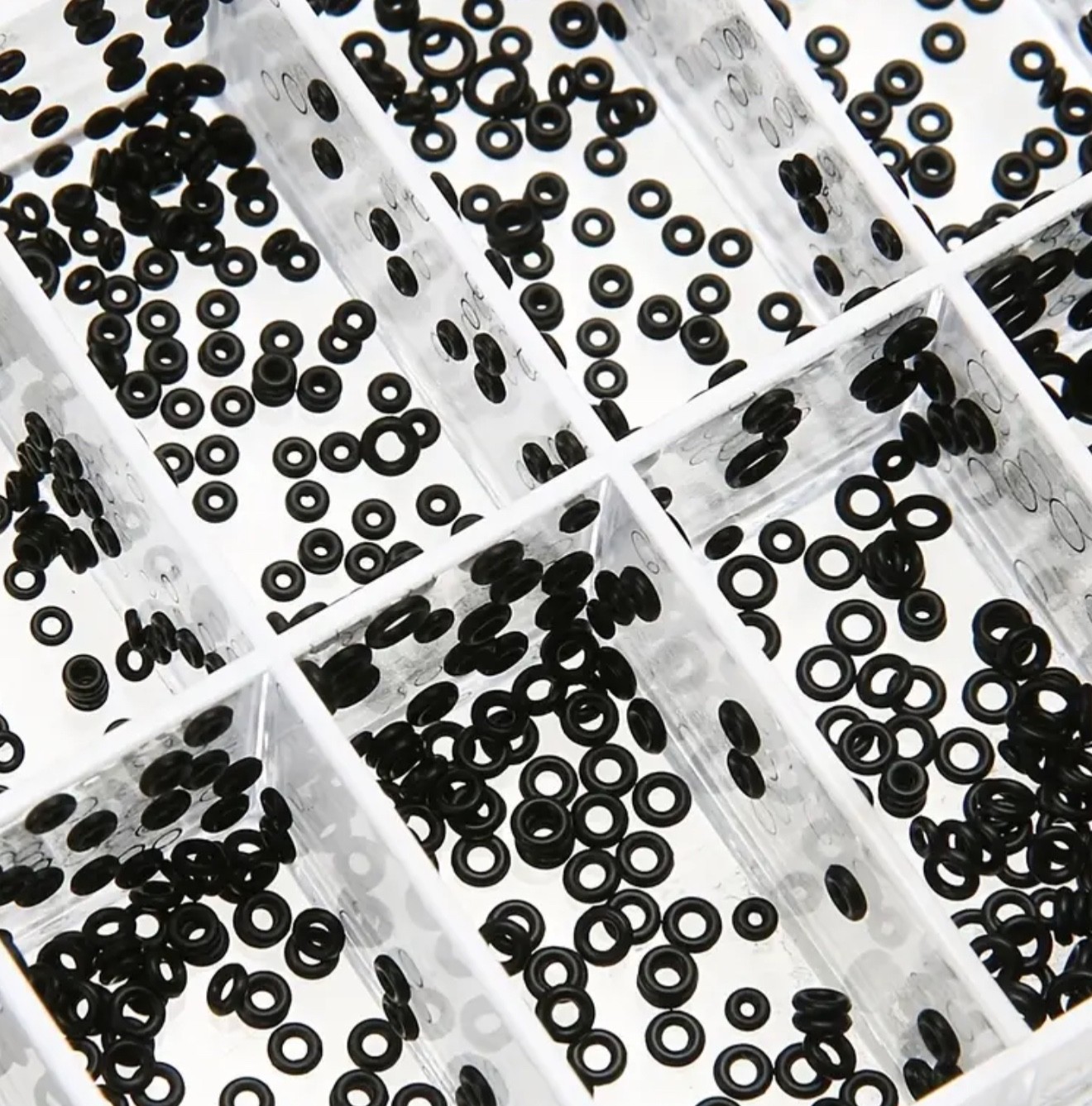 500pcs Waterproof Rubber Mini O-ring Kit 1.4mm-3.6mm Gasket for Watch Crown