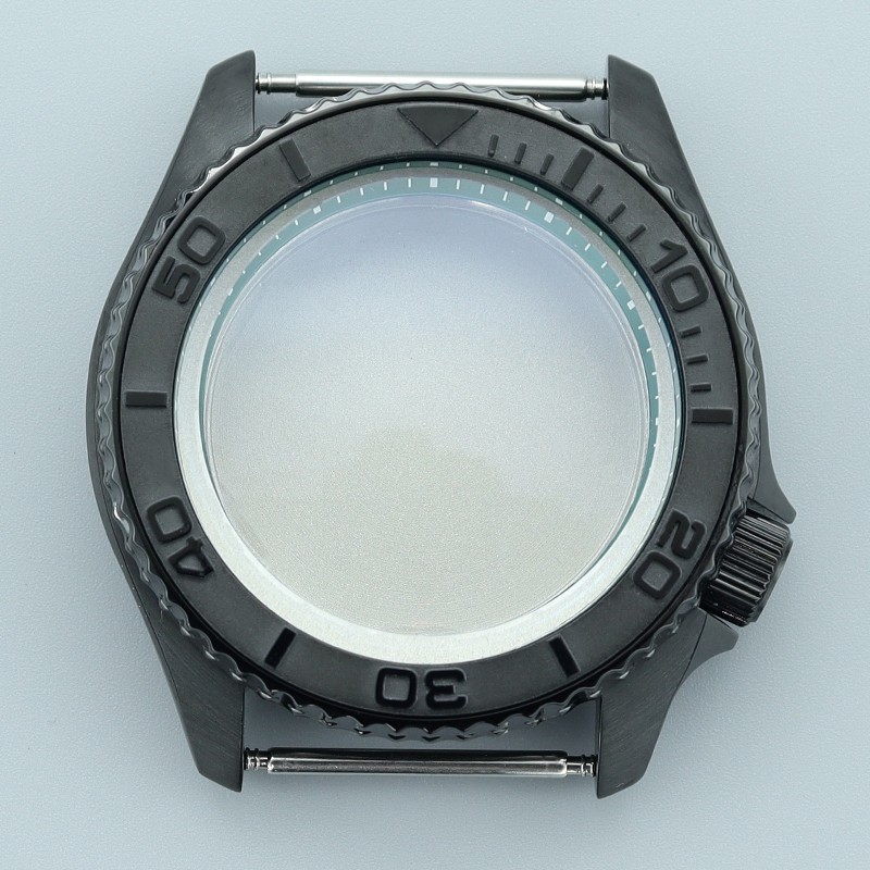 FEIYASHI 42.5mm STEEL Black Watch Case SKX007 Style Sapphire For Seiko NH35 NH36
