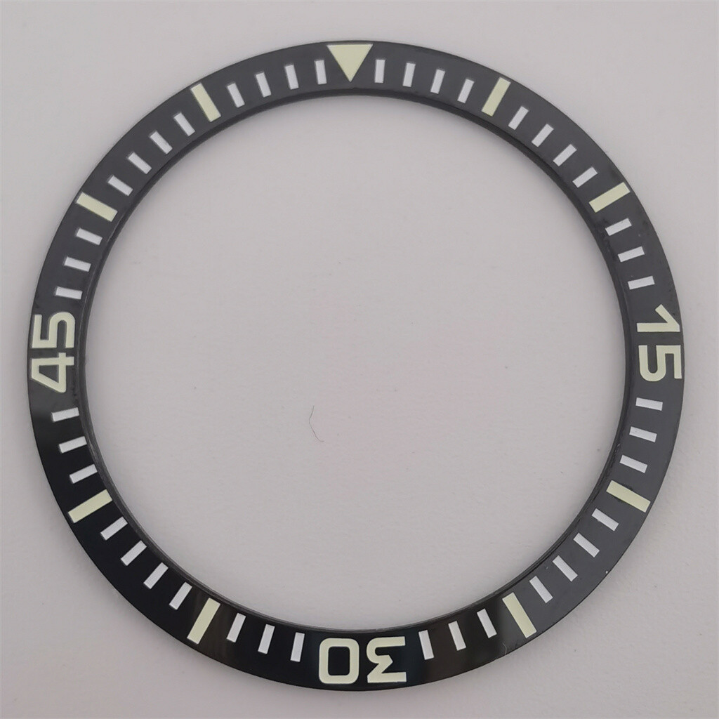 38mm Green Luminous Ceramic bezel Insert For 40mm Watch Case Repair Parts