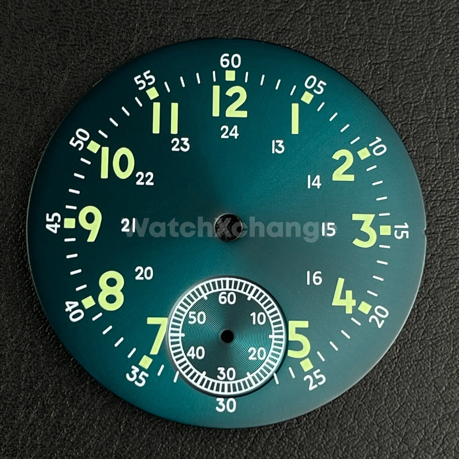 37mm Green Watch Dial Green Luminous DIY For ETA6498 ST3621 Movement Part