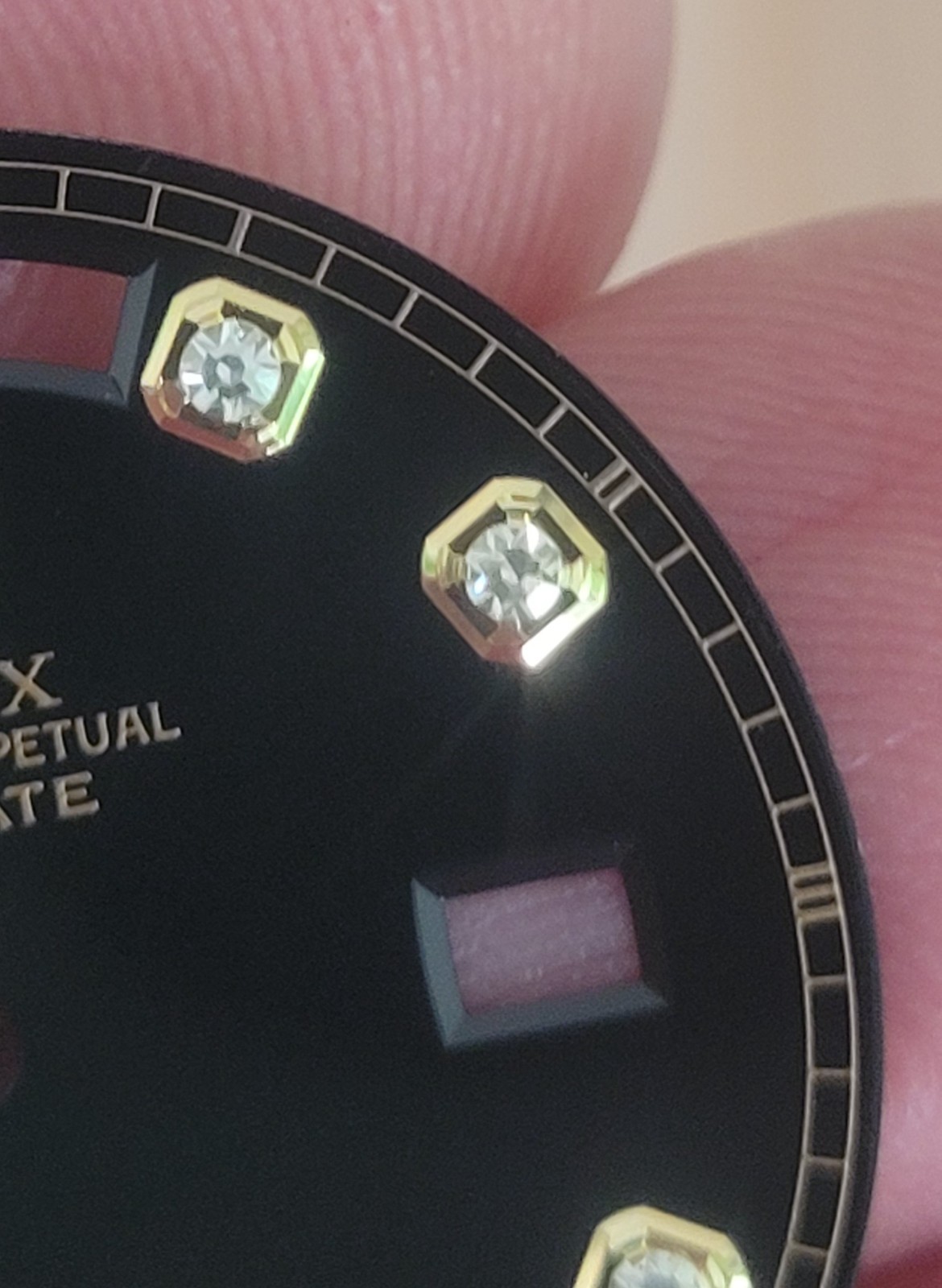 Rolex 100% original Black Factory larger 8+2 diamond dial 118238,18238, Beauty!