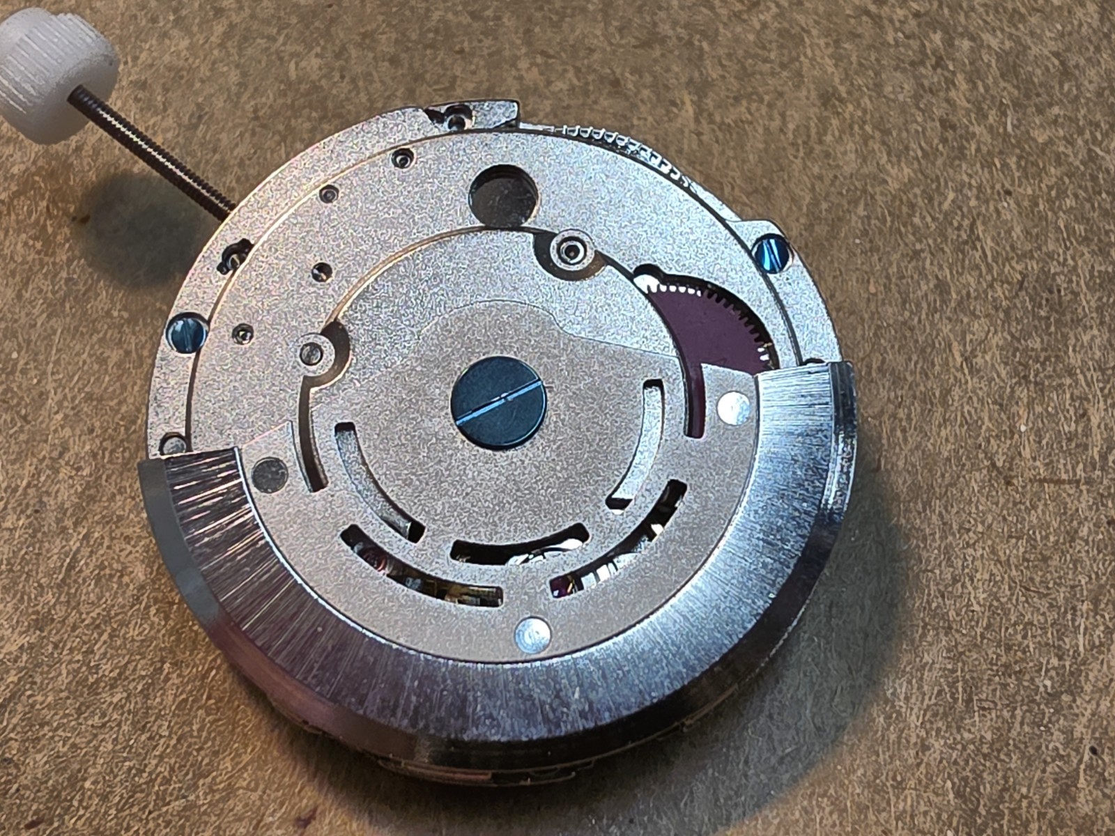 NOS Date GMT Automatic Watch Movement With 30.5mm Dial & 4 Hands