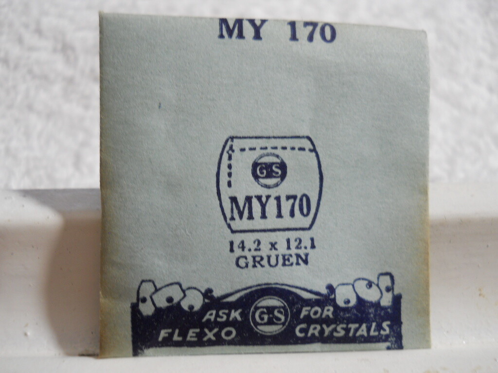 GS MY170 PMY170 Watch Crystal Ft Gruen 522/210 – 645/210 – 14.2 x 12.1 mm Repair