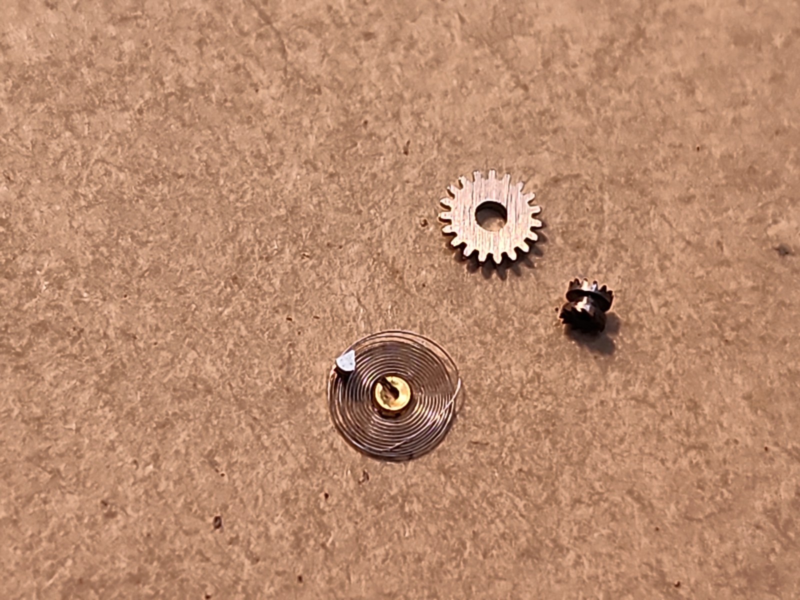 Lot Of NOS Elgin 6/0 Parts-Hairspring, Clutch Wheel, Etc