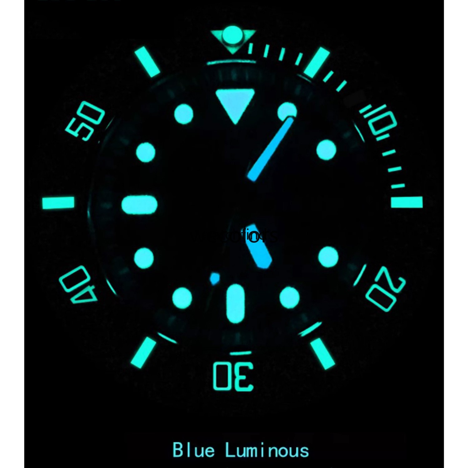 Luminous Ceramic Sloped Watch Bezel Insert for GMT Submariner Daytona SKX007