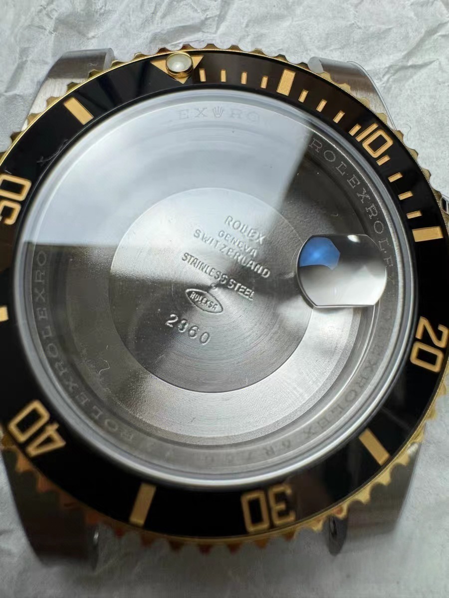 DIY SET for SUB R 3135 40MM Watch case + dial + hands + Strap sapphire