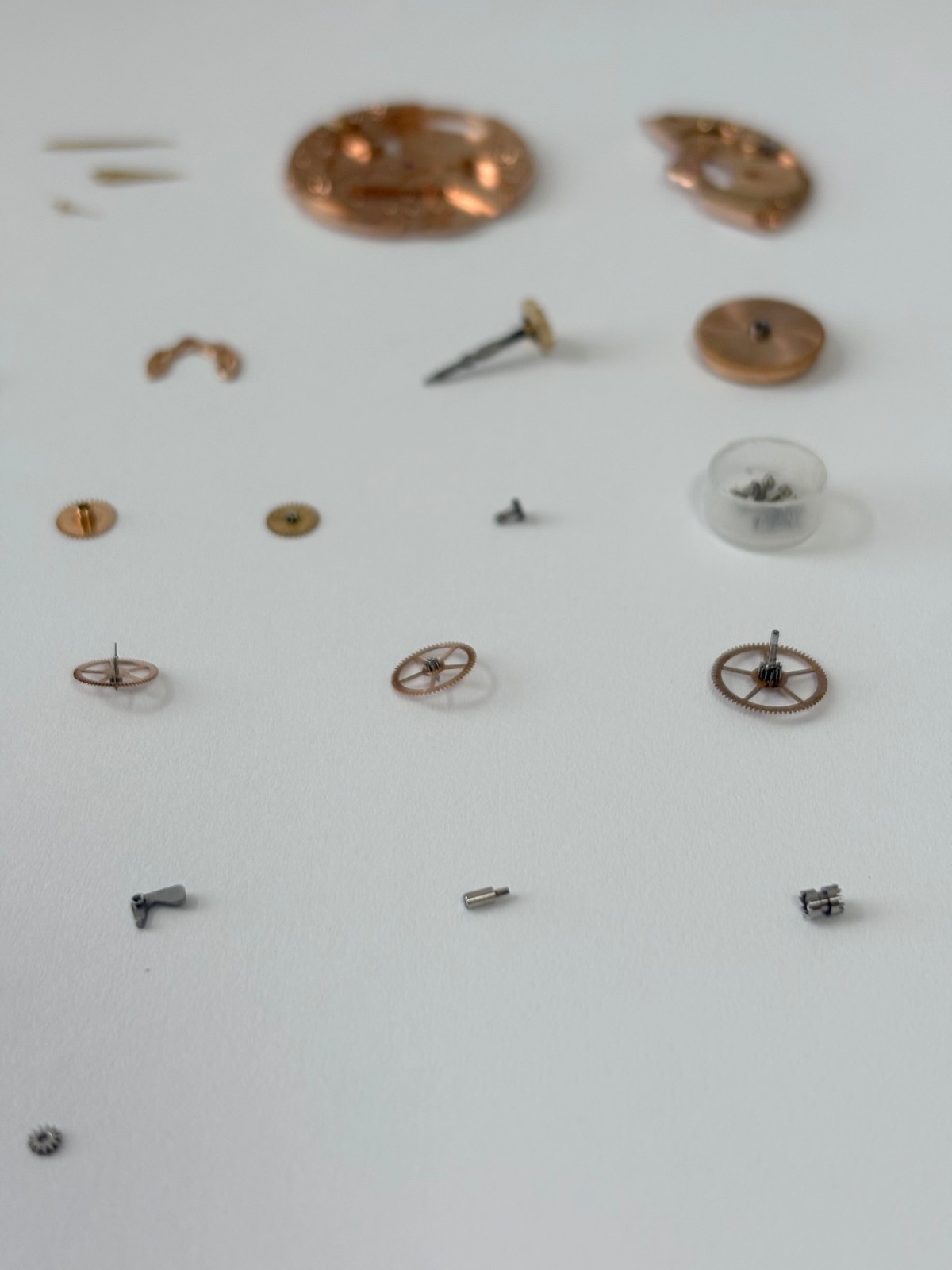 Omega Cal 410 Watch Movement Parts Balance Fork Wheel Spring Bridge Escapement