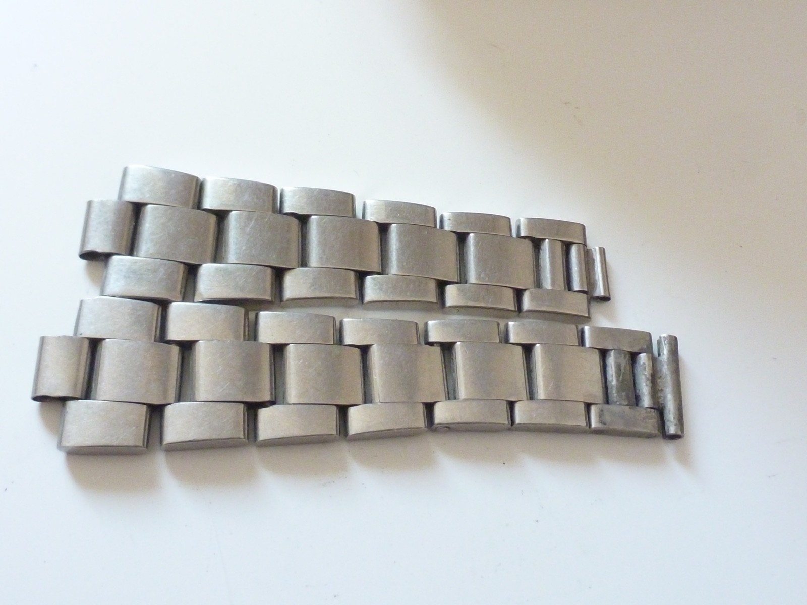 2 Half ORIGINAL Rolex Steel Bracelet 78350 19MM length Oyster without ends .-