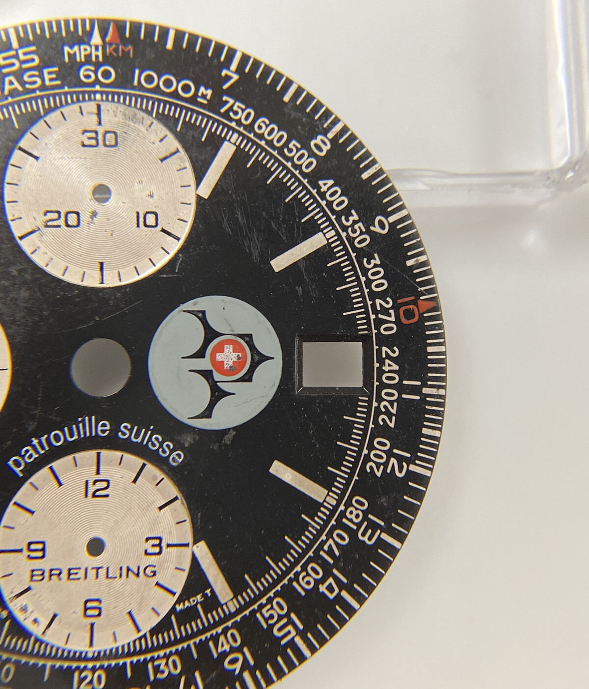 Genuine Breitling Old Navitimer Patrouille Suisse Black 32mm Dial Ref: A13022