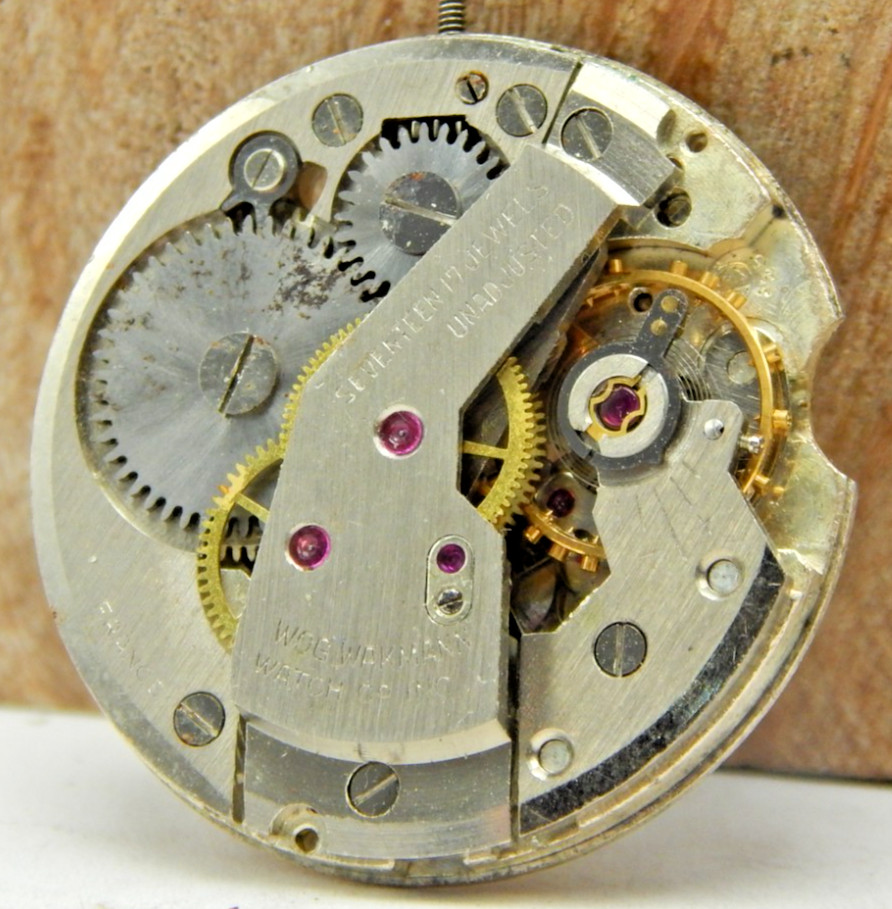 Vintage Wakmann 17 jewel cupillard 256 men’s wrist watch movement with stem