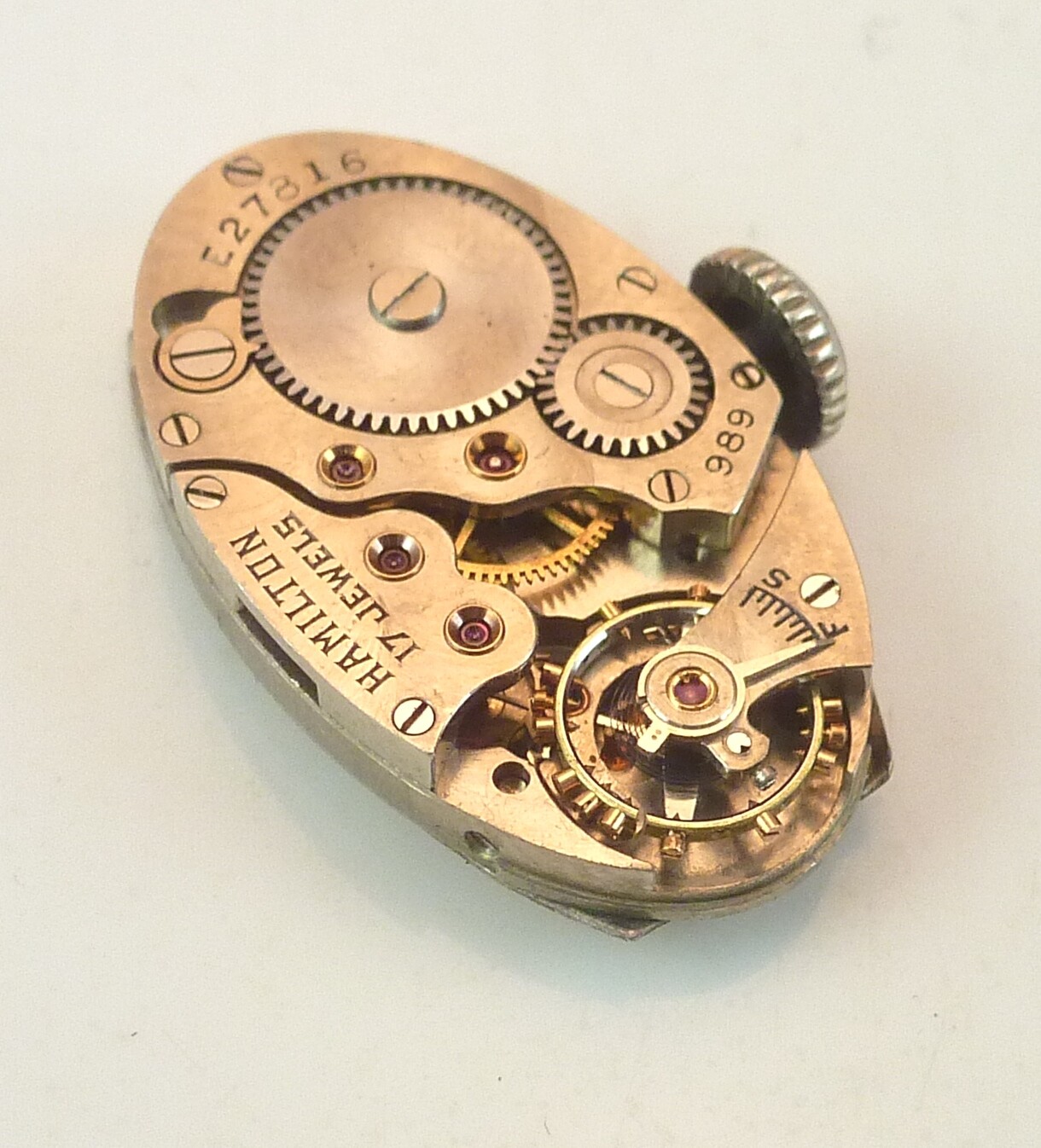 Vintage Hamilton 989 Mechanical Wristwatch Movement – Parts / Repair
