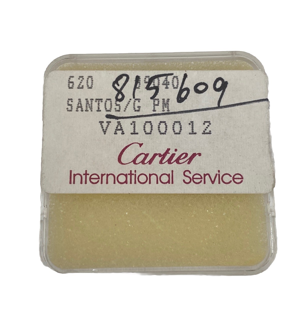 Original Cartier Santos Galbée WC20012C4 Ivory Roman Ladies Cal 157Dial VA100012