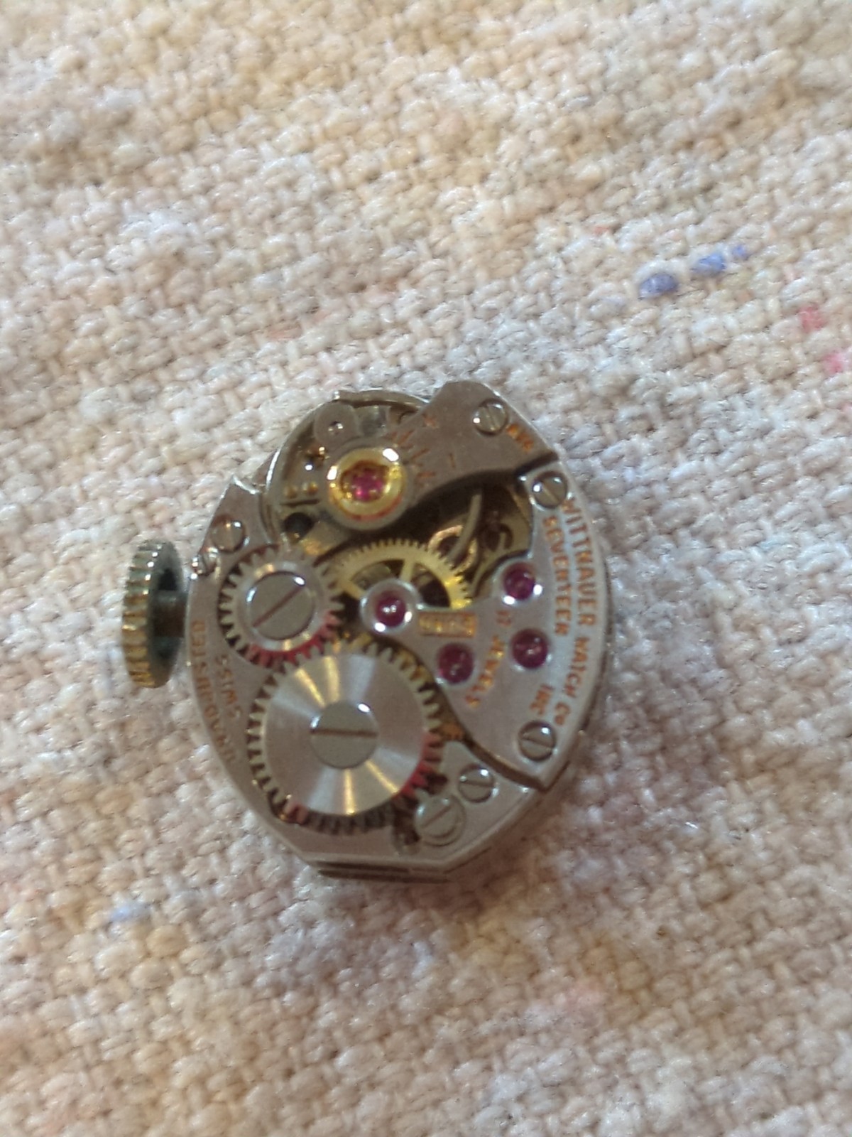 Lot of 9 Vintage Ladies Dress Watch Movements For Parts or Repairs. See Pictures