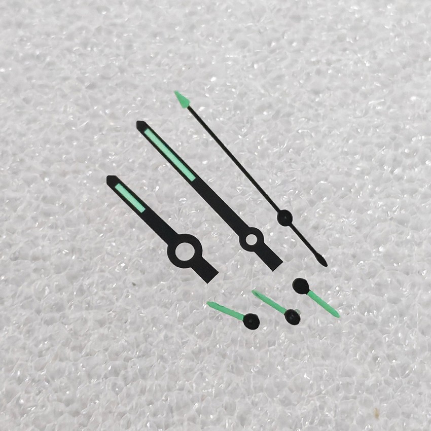 Watch Hands Green Luminous for Japanese Quartz VK63 Movement