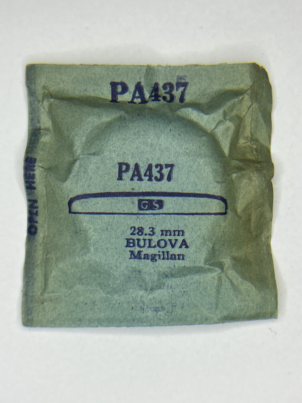Watch Crystal 28.3mm For Bulova PA437 Magillan NOS Acrylic