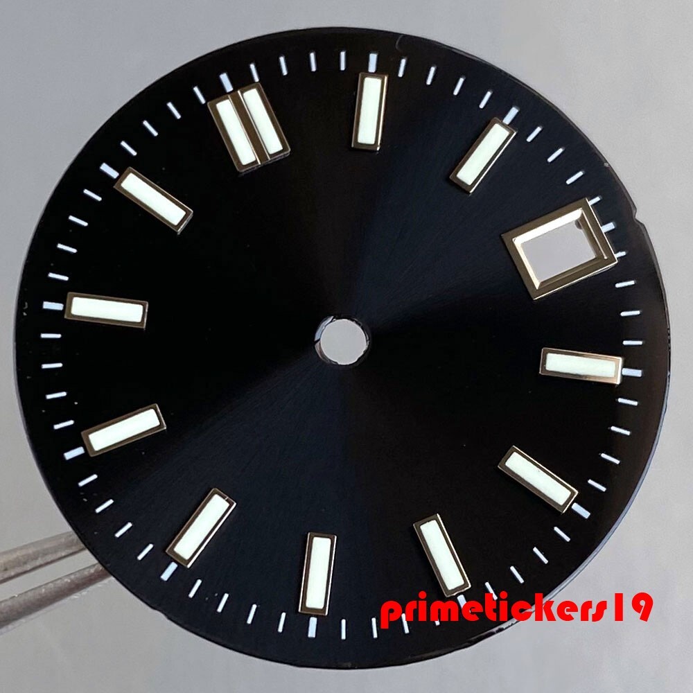 29mm NH35 Automatic Watch Dial+Hands Set Multicolor Face Date Luminous Sterile