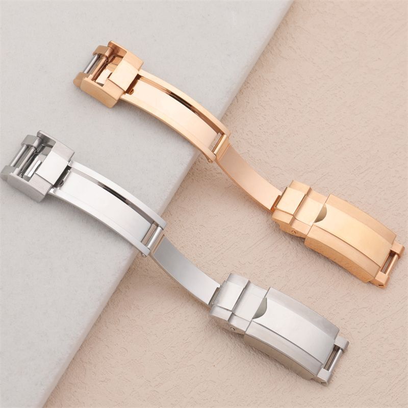 904L Deployment Buckle Clasp Fits Rolex Yacht-Master Daytona Gold Rose Silver