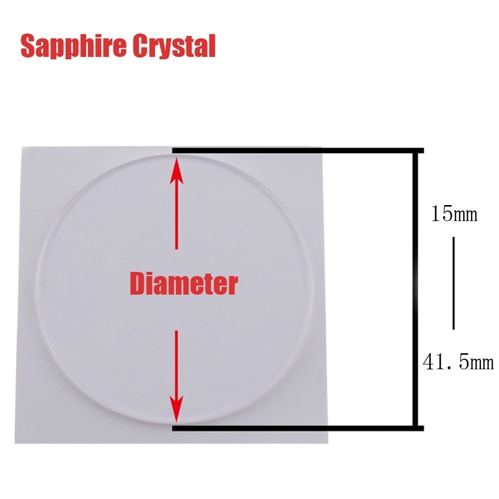 Watch Crystal Lens Glass 15~41.5mm Dia. Sapphire Mirror Round Flat Replace Part