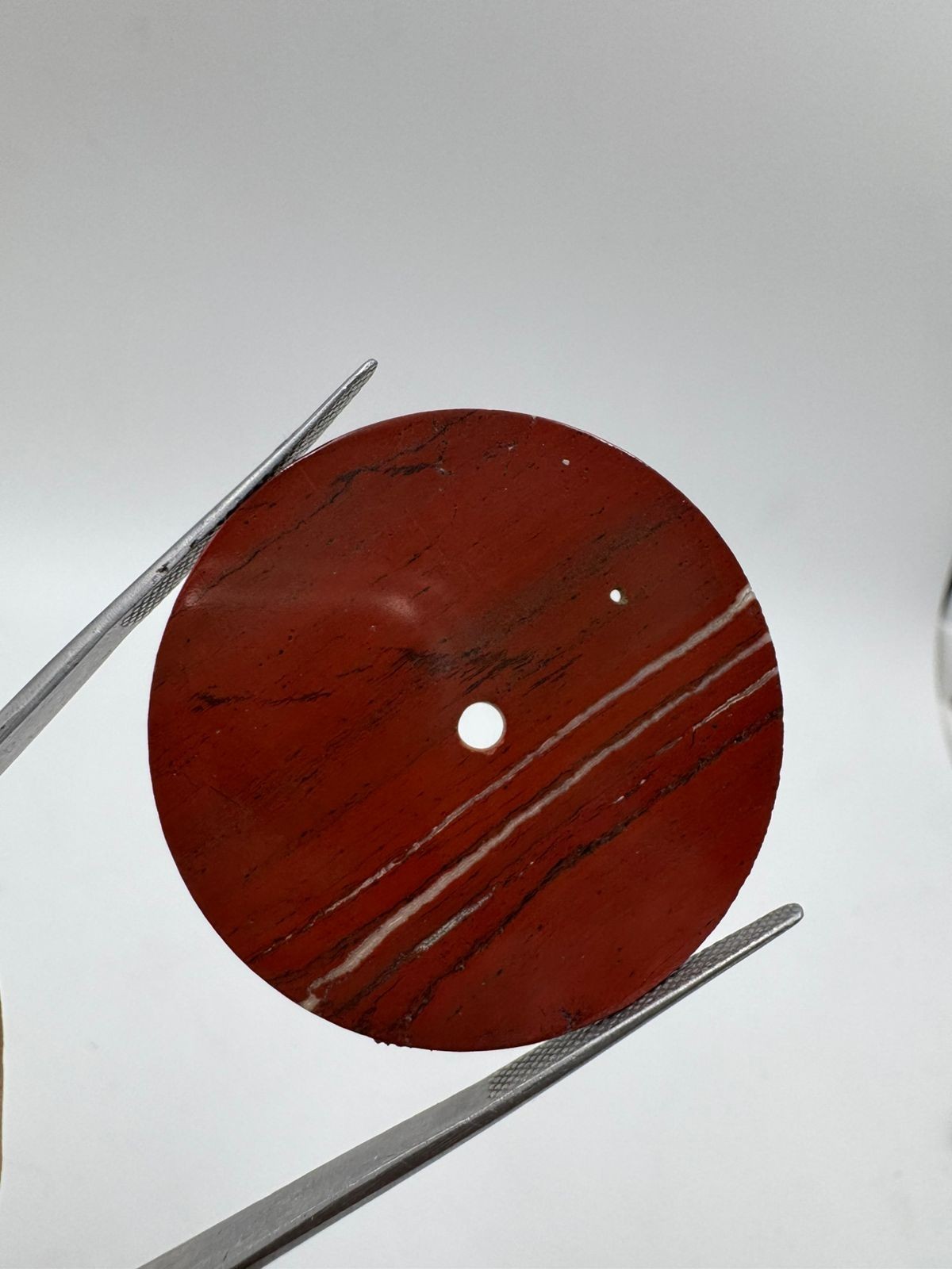 Red Jasper Natural Stone watch dial Polished Gemstone 37 mm Round shape gmc1060