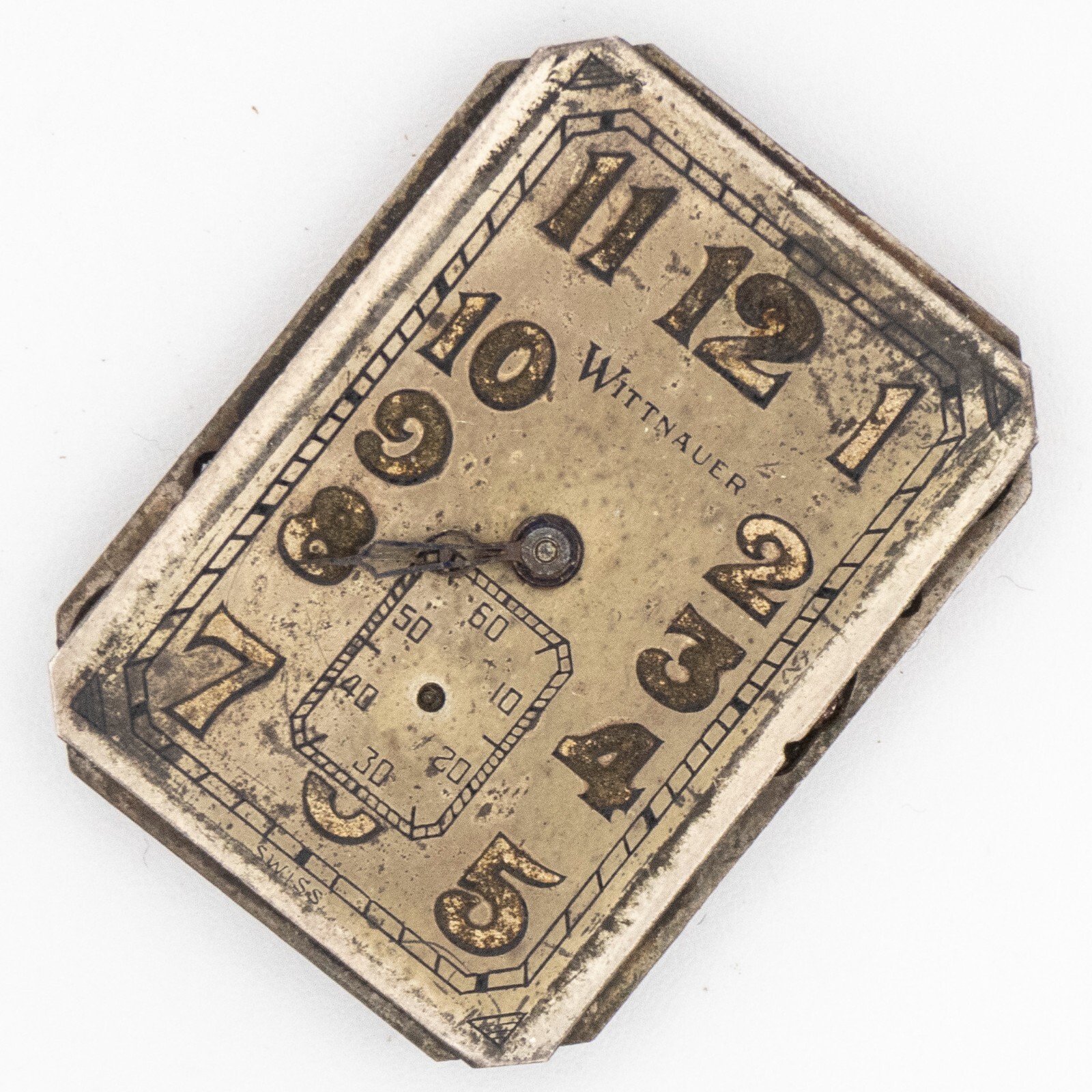 Partial Vintage Wittnauer 20.5 mm x 28 mm 15-Jewel 3-Adj Wristwatch Movement