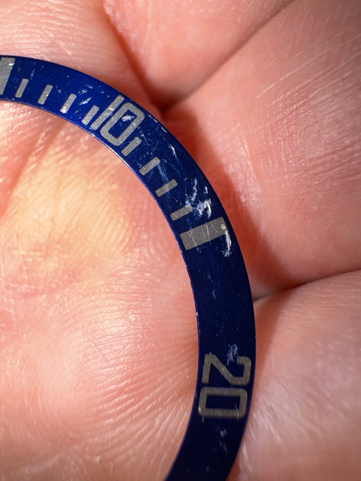 Genuine Rolex Submariner Insert 16610 16800 168000 16613 BLUE GLOSSY Original