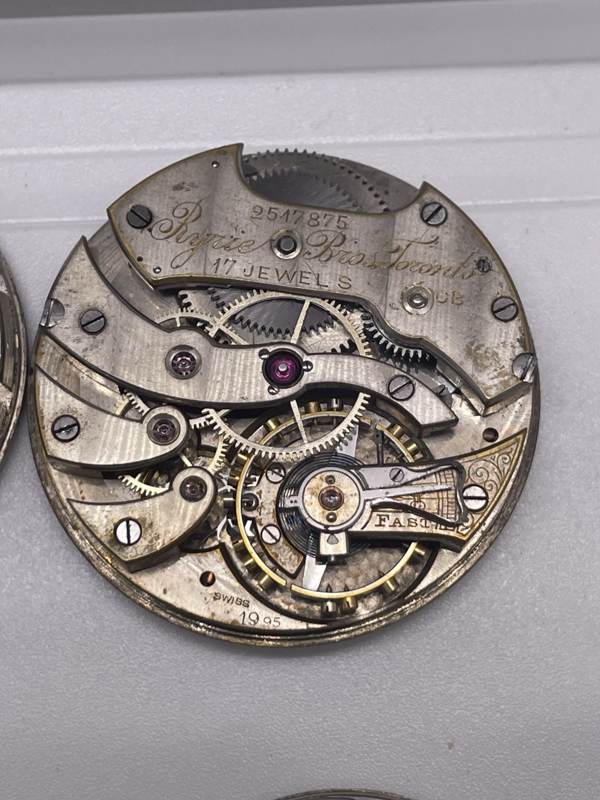 Lot of Pocket Watch Movements Rockford, South Bend & More Parts Lot.