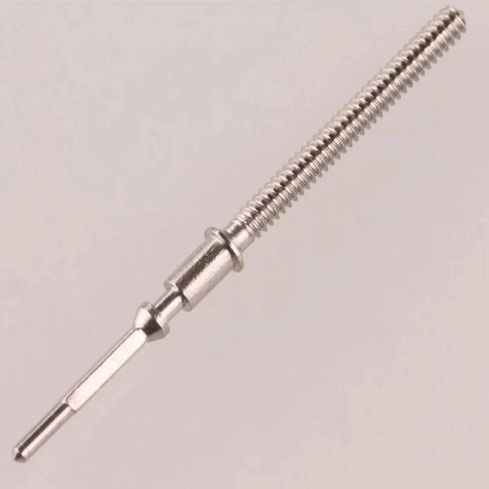 TISSOT Screw Down WATCH CROWN & Tube Silver Spare Part,T055, Stem ,PRC200/PRS200