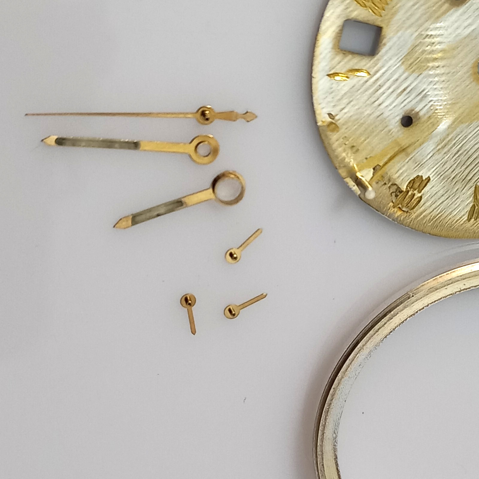 MINT COND DIAL HANDS & TACHYMETRE FOR EBEL LE MODULOR 1911 CHRONOGRAPH CAL 137