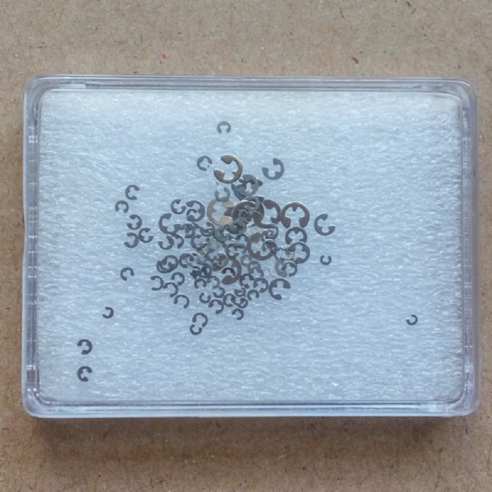 90Pack 9 Sizes Wholesale Watch Pusher Button C-clip E Clip Circlip Ring