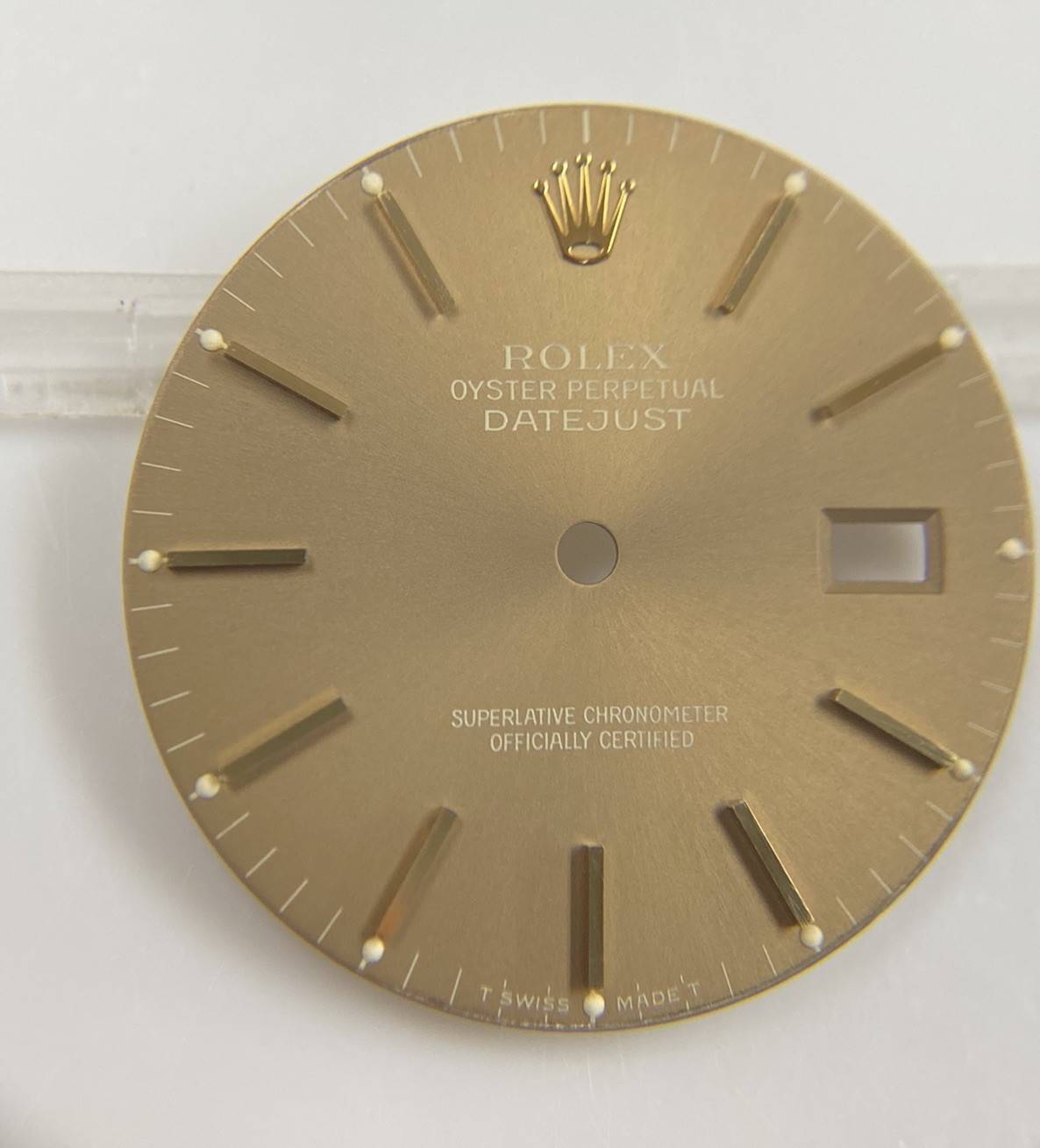Genuine NOS Rolex Datejust 36mm 16013 16233 Cal 3035/3135 Brown/Gold Stick Dial