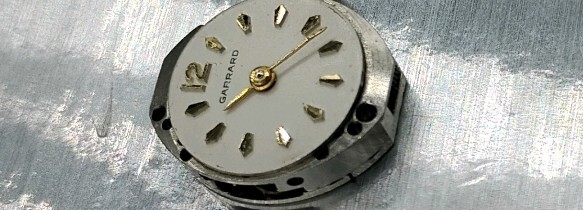 Vintage 17 Jeweled FEF 6620. Garrard manual wind movement runs well, Swiss made.