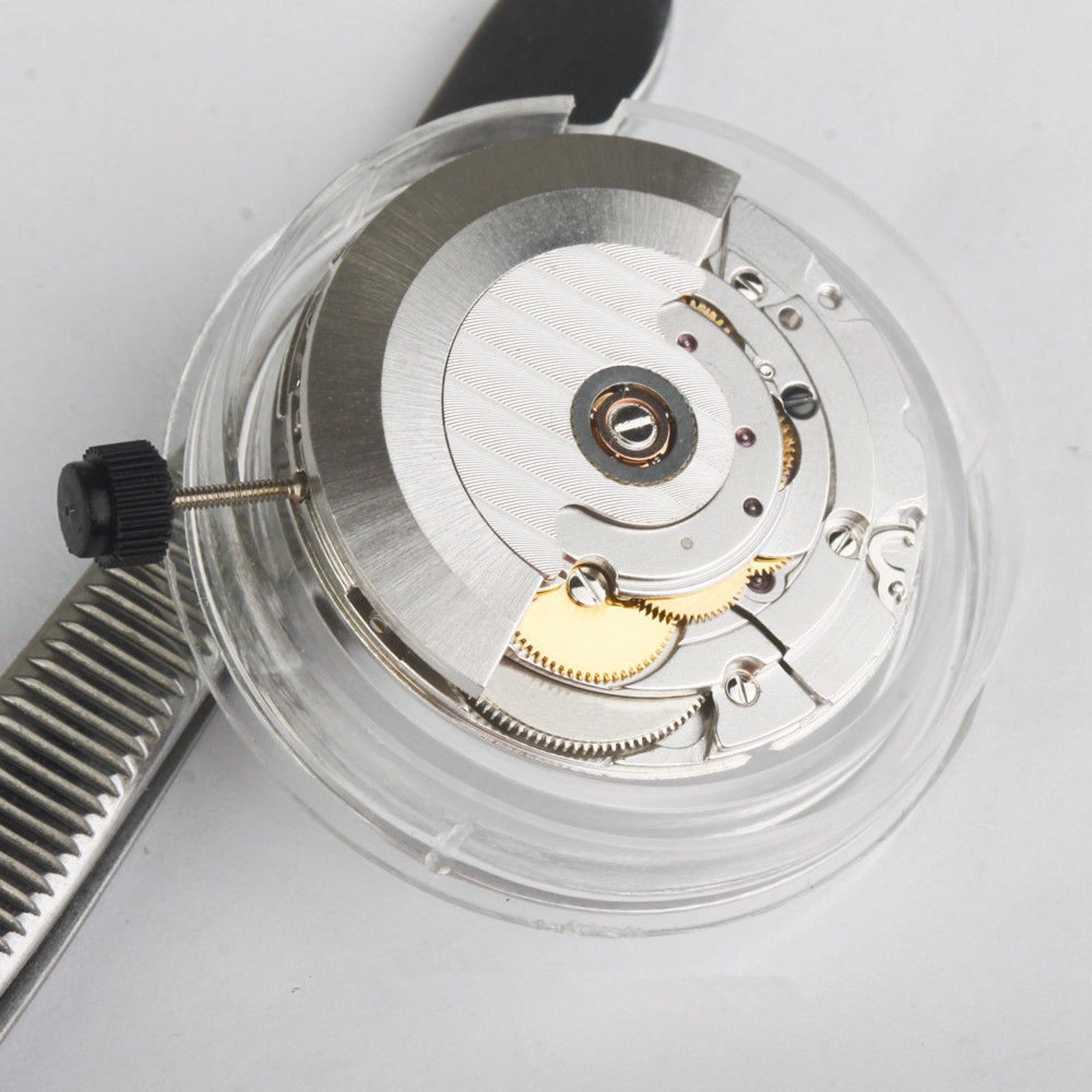 Retro Clone For ETA 2824 2824-2 Automatic Watch Movement White/Gold 25 Jewels