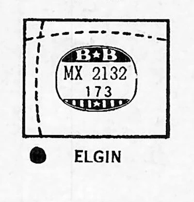 ELGIN : KENSINGTON & 6515 – Rectangle 21.3mm x 17.3mm