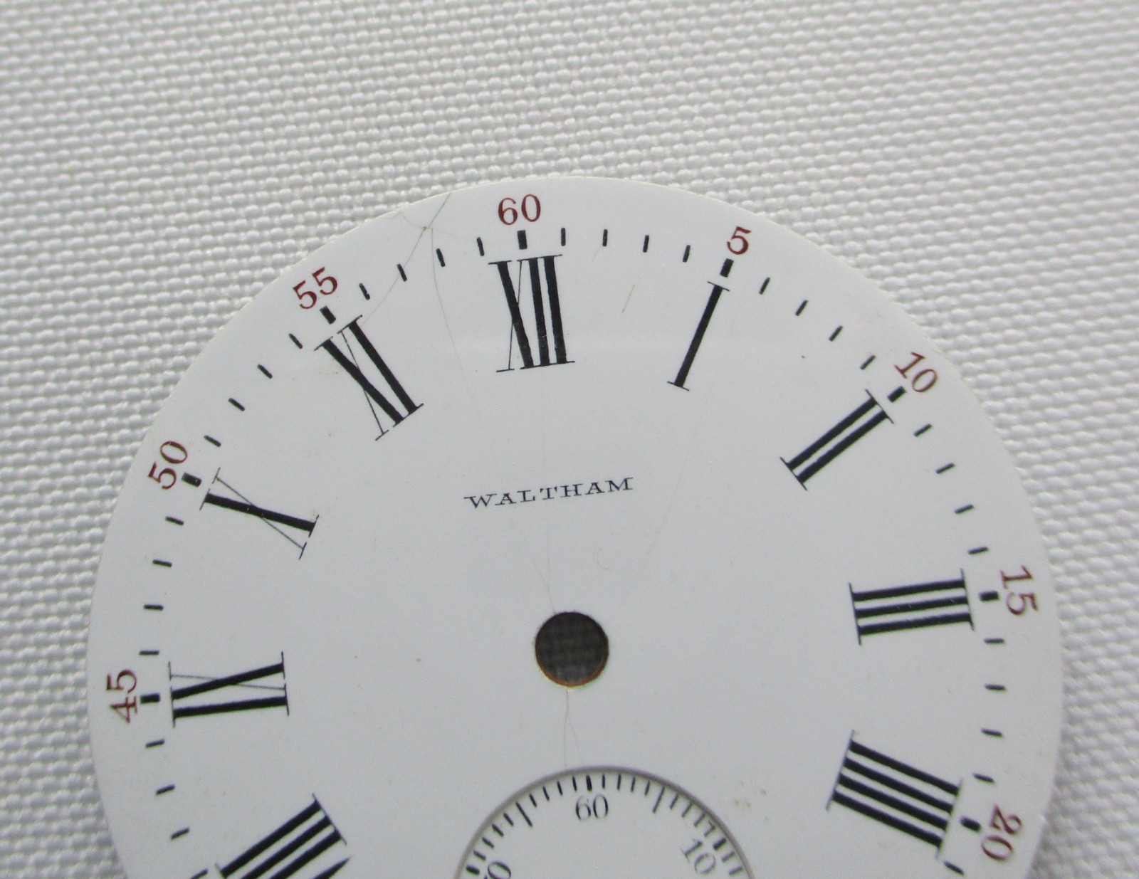 Vintage Waltham Pocket Watch Dials 4 Pieces