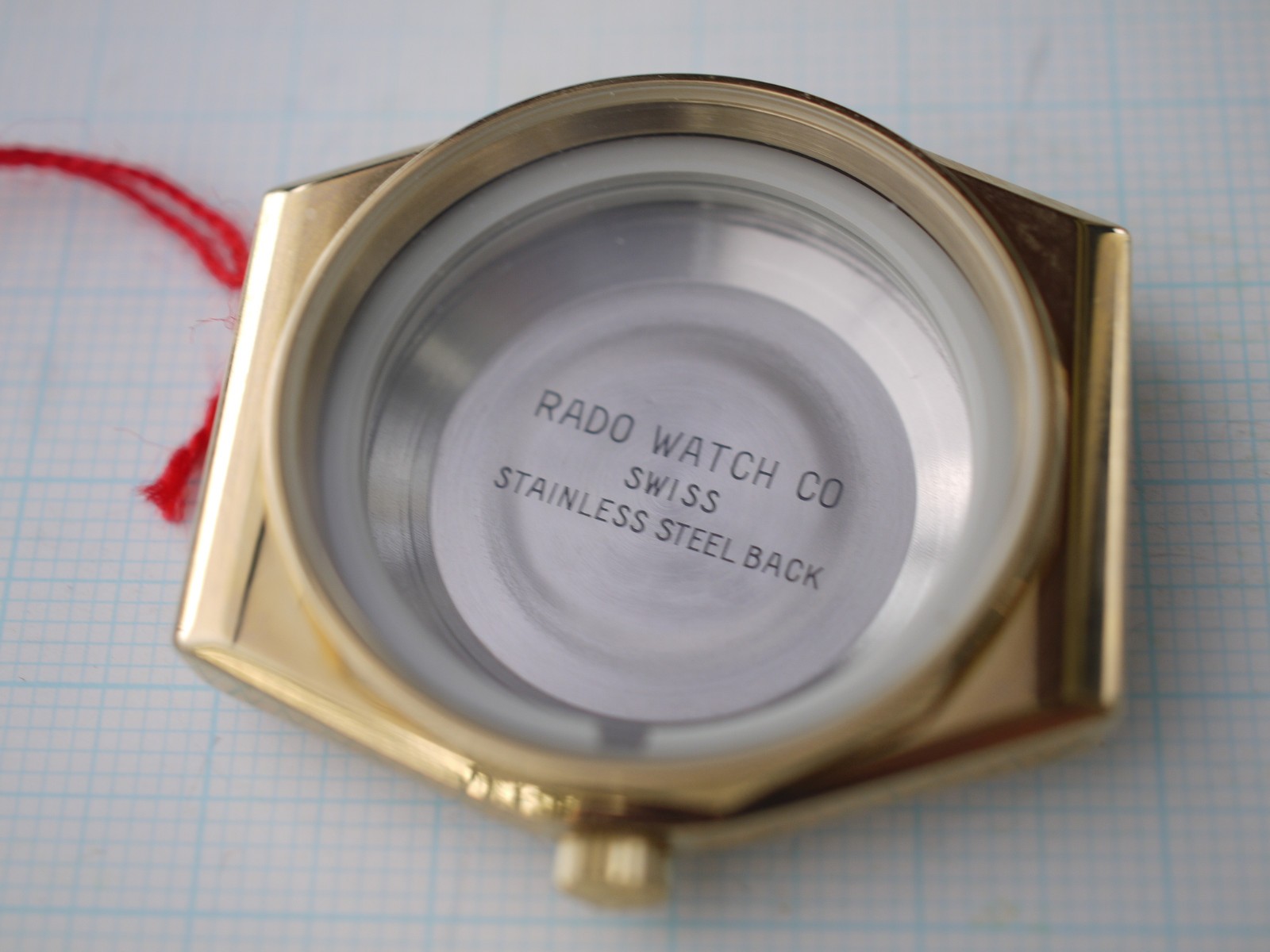 Rado Voyager Automatic watch ref.636.3236.2 Gold Plated 34 x 38mm CASE