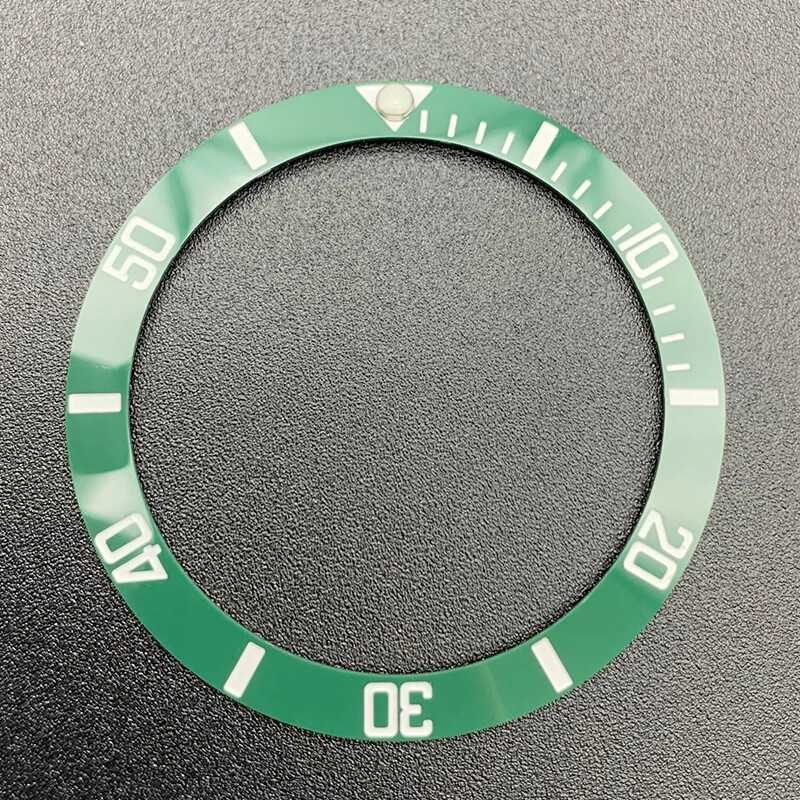 38mmX30.7mmX1.7mm Ceramic Bezel Insert For high-quality watch case parts R- LOGO