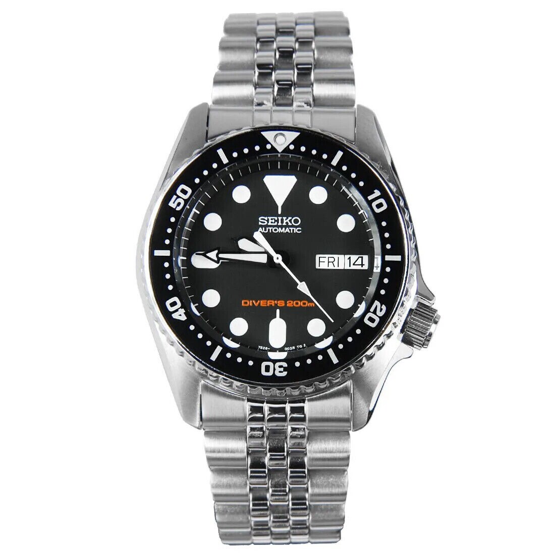 NEW STAINLESS CLASSIC STYLE ROTATING BEZEL W/ GASKET MEDIUM DIVERS SKX013/SKX015