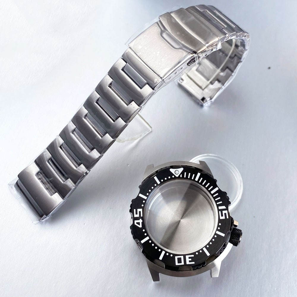 42mm AR Sapphire Crystal Monster Watch Case for NH34 NH35A NH36/ETA2824 Movement