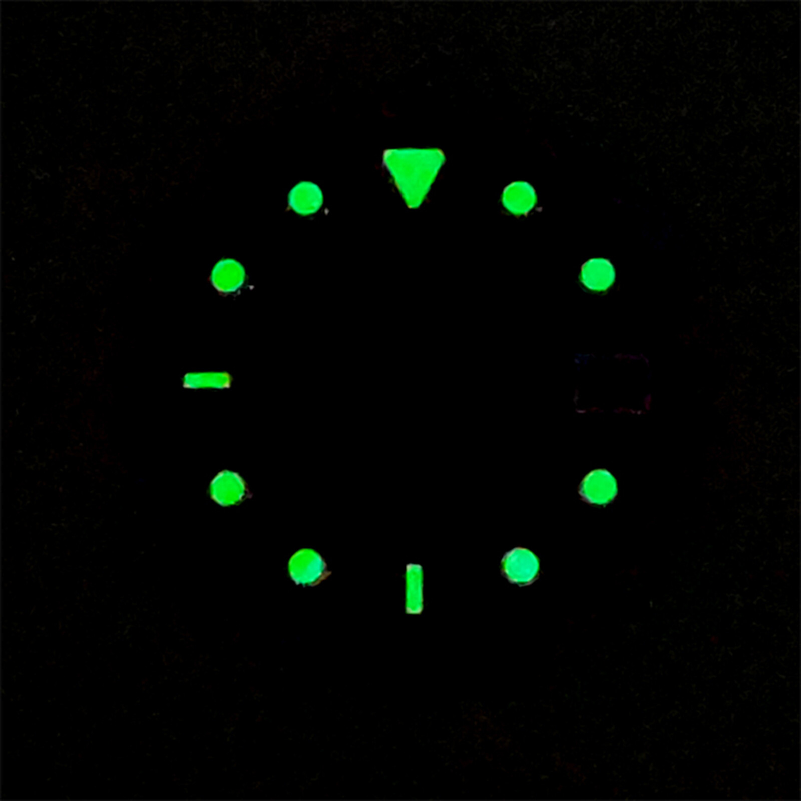 For NH35/36/4R36 Movement 28.5mm Green Luminous Watch Dial Modified Watch Kits