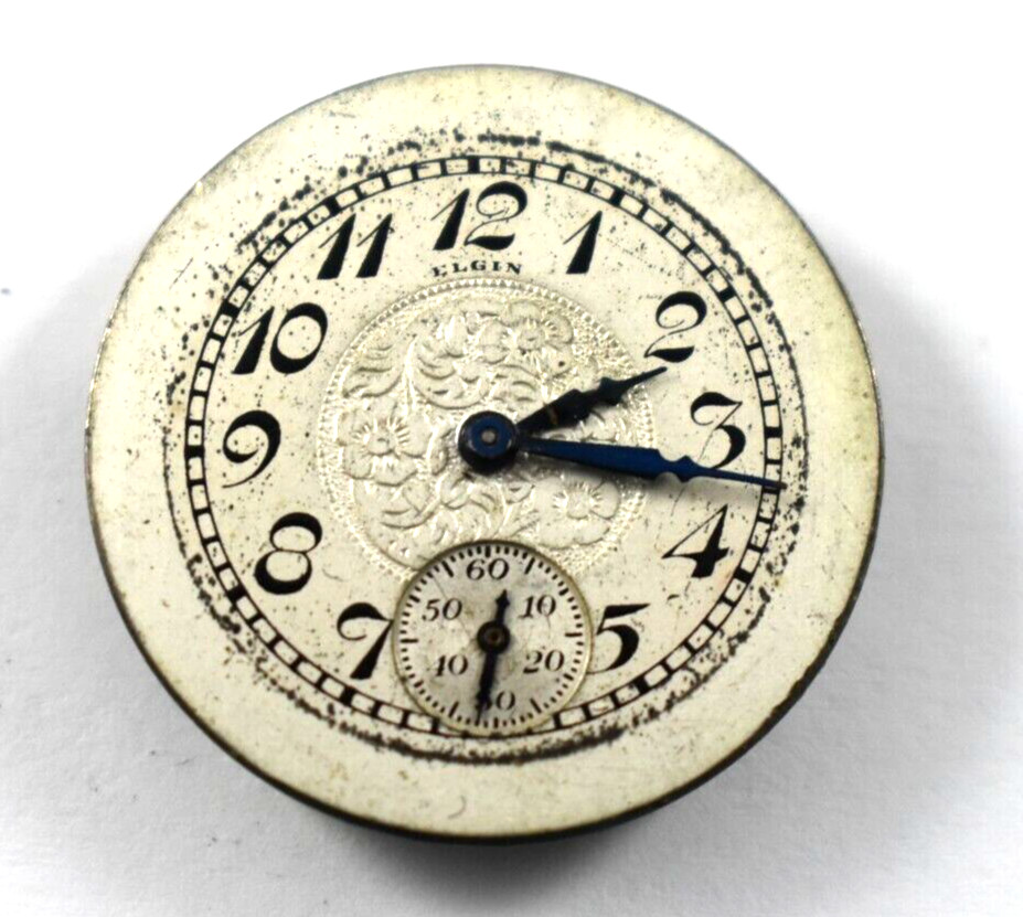 Vintage Elgin 430 6/0s 7J Hunting Pocket Watch Movement lot.fl
