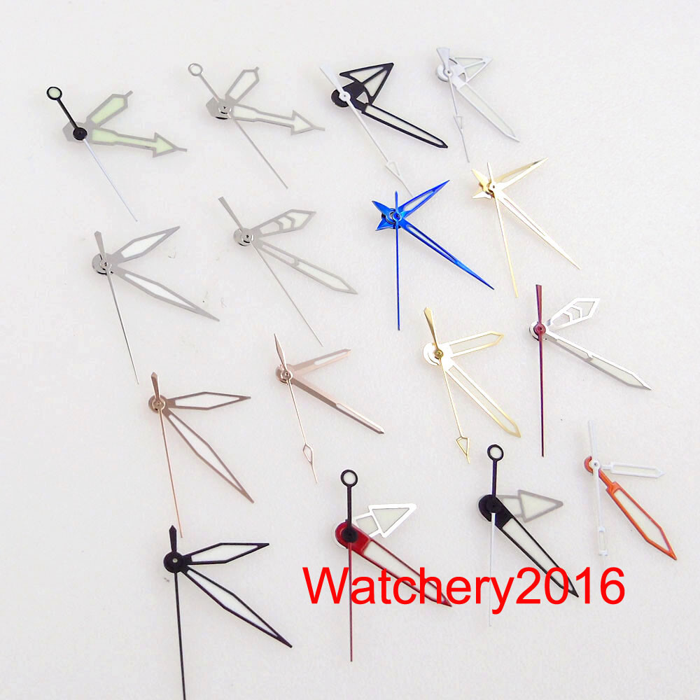 Luminous Rose Gold Silver Watch Hands Fit NH35 NH36 7s26 7s36 automatic movement