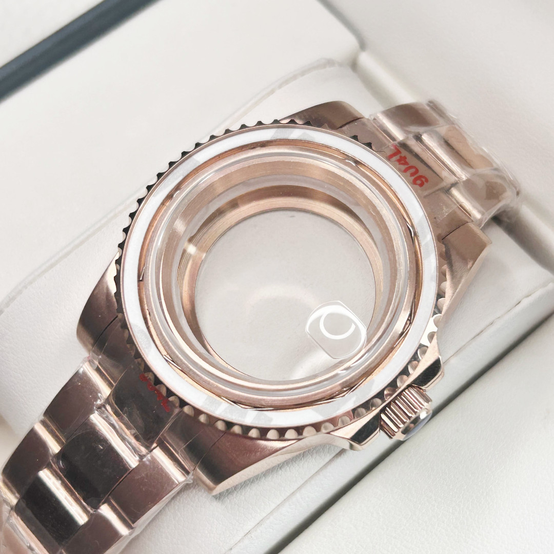 40MM Stainless Steel 24 Hour Sapphire Glass Solid Watch Case For NH34 NH35 Nh36