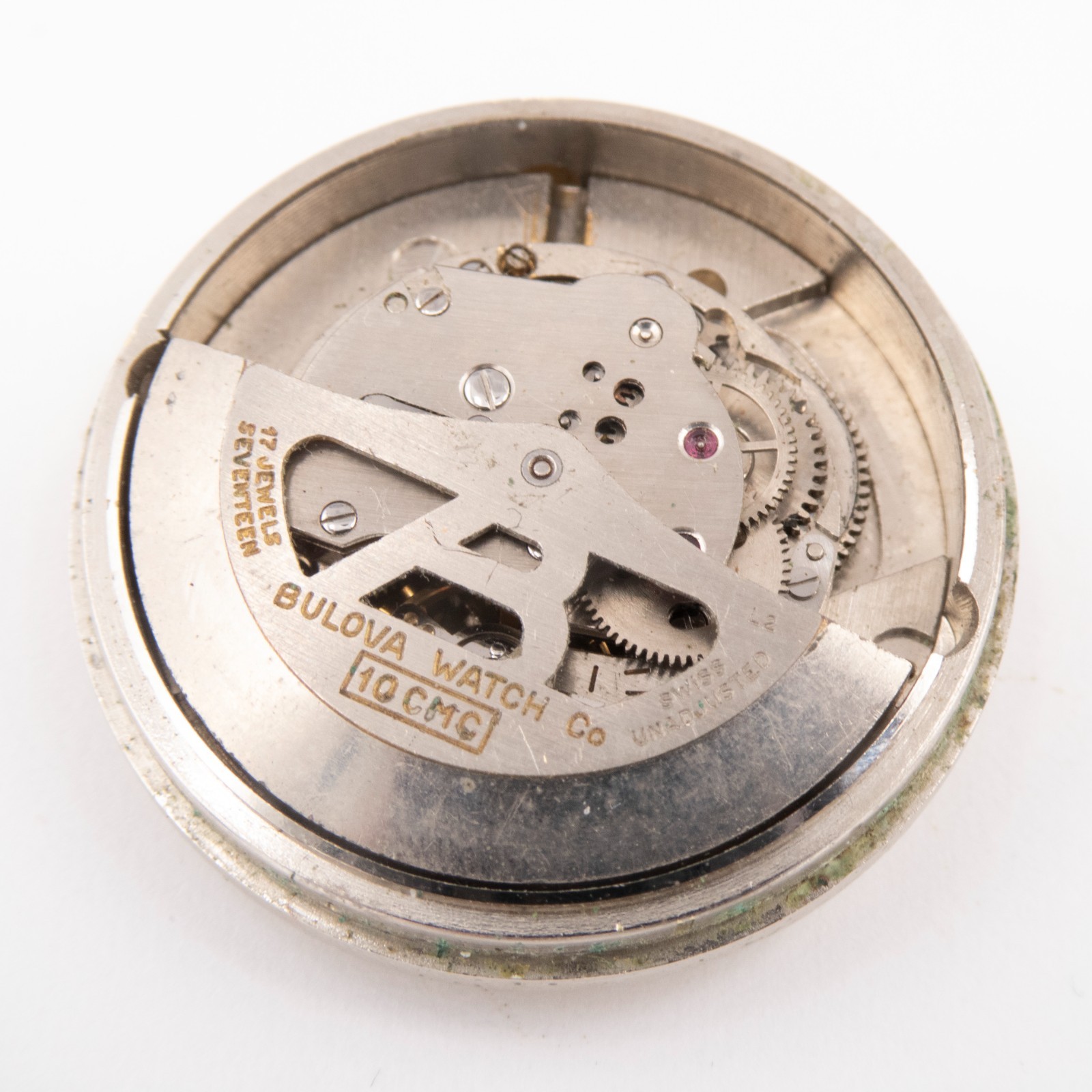 Vintage Bulova Caliber 10CMC 17-Jewel Automatic Wristwatch Movement