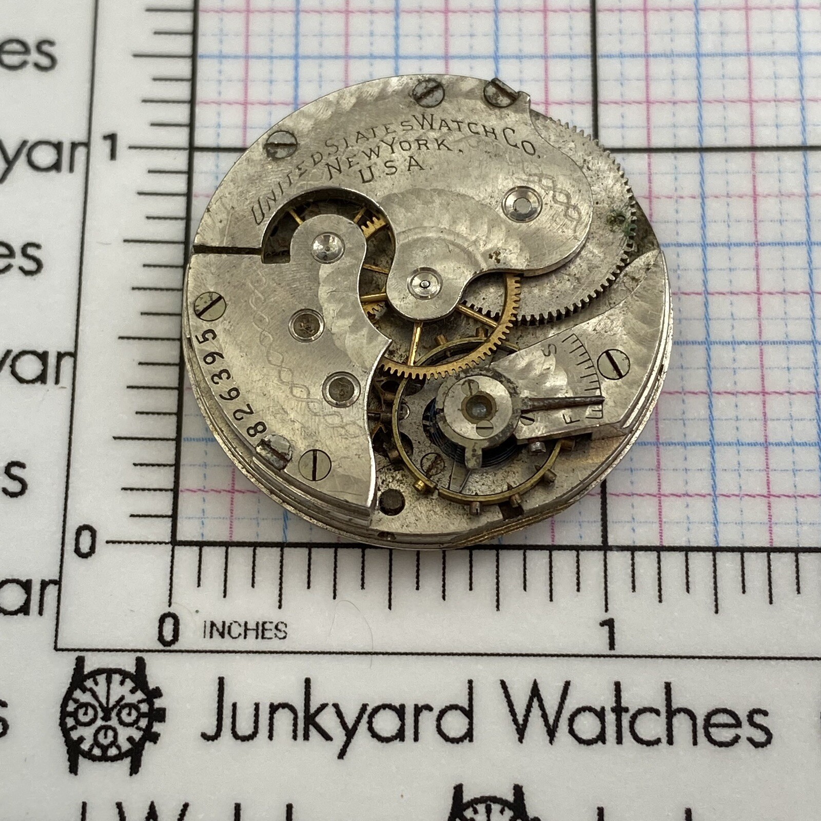 Vintage United States New York USA Watch Movement Repair Parts Spares Watchmaker