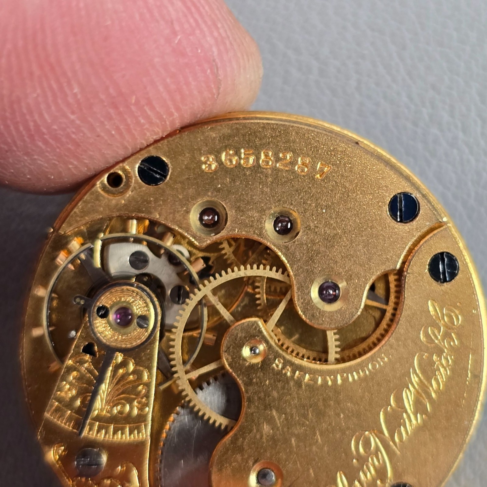 Elgin Pocket Watch Movement Grade 113 1890 0s 11j For Parts Or Repair