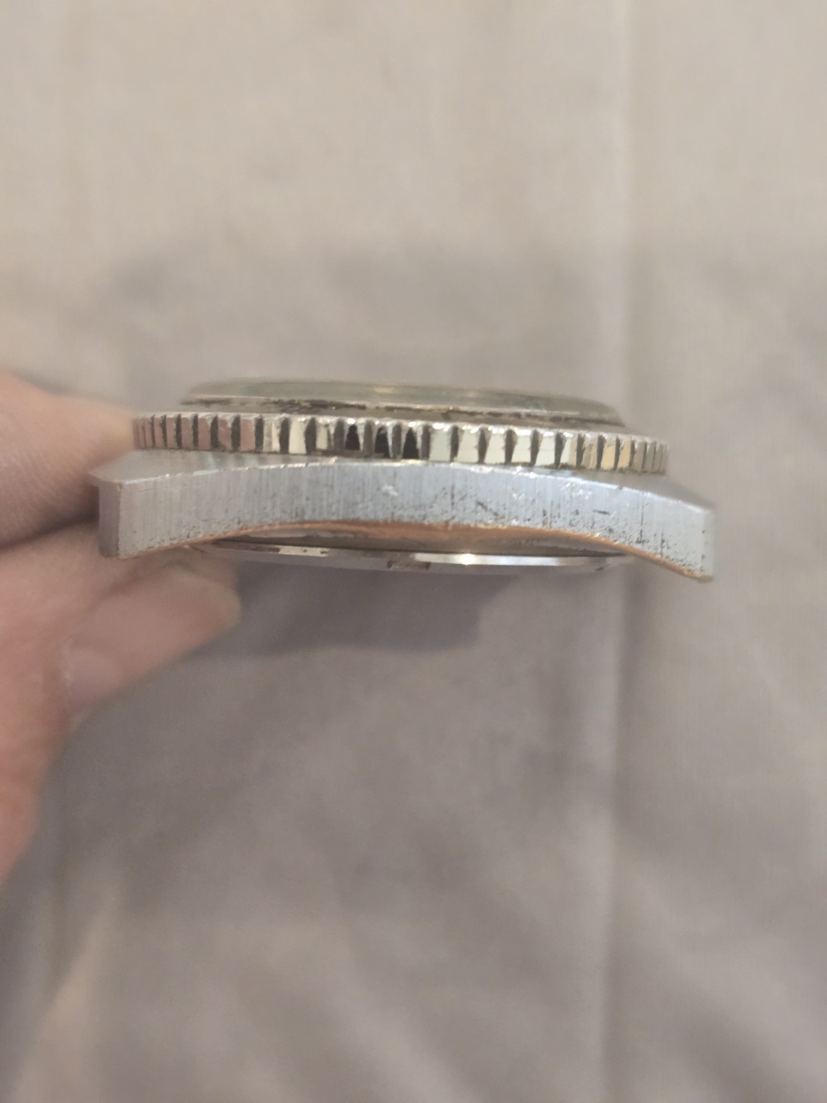 Cronel Stainless Steel Wristwatch Case Silver Tone, Empty Replacement Case 500