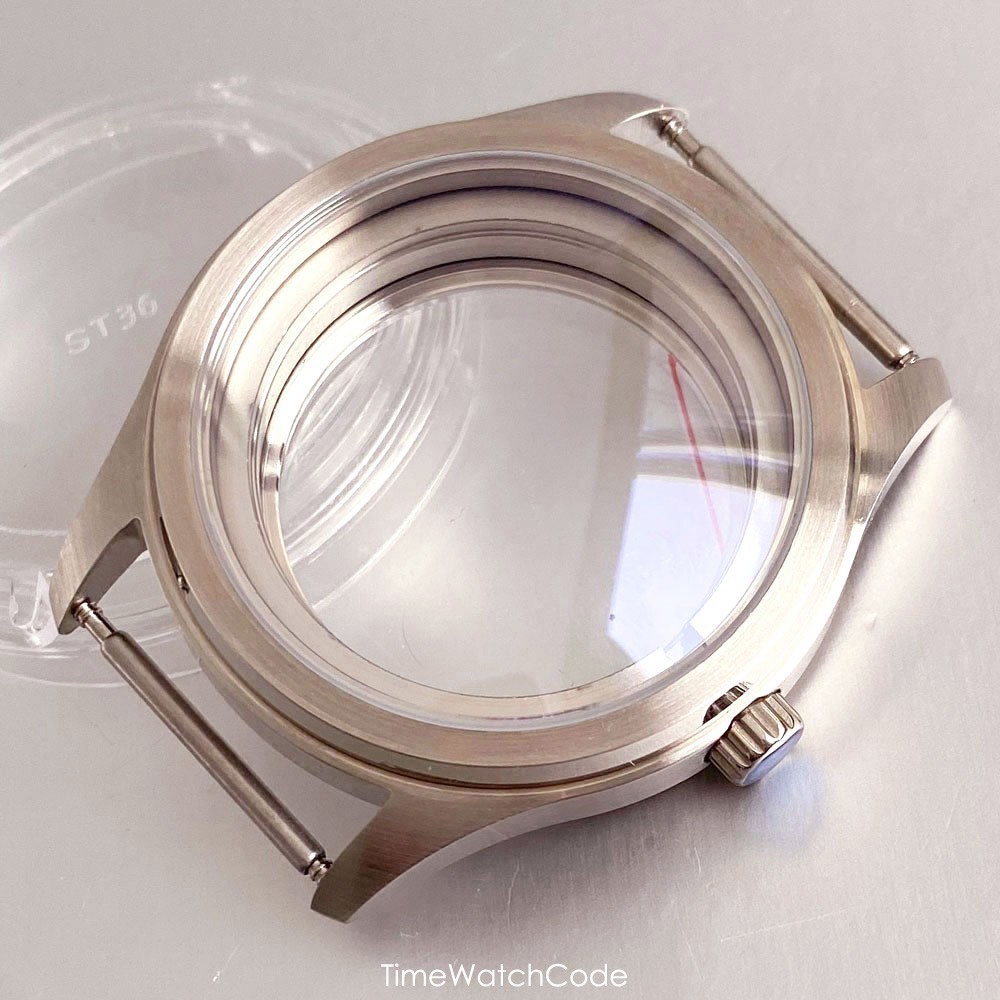 Retro Watch Case 38mm for Sea-gull ST1701 Automatic Mechanical Movt Small Second