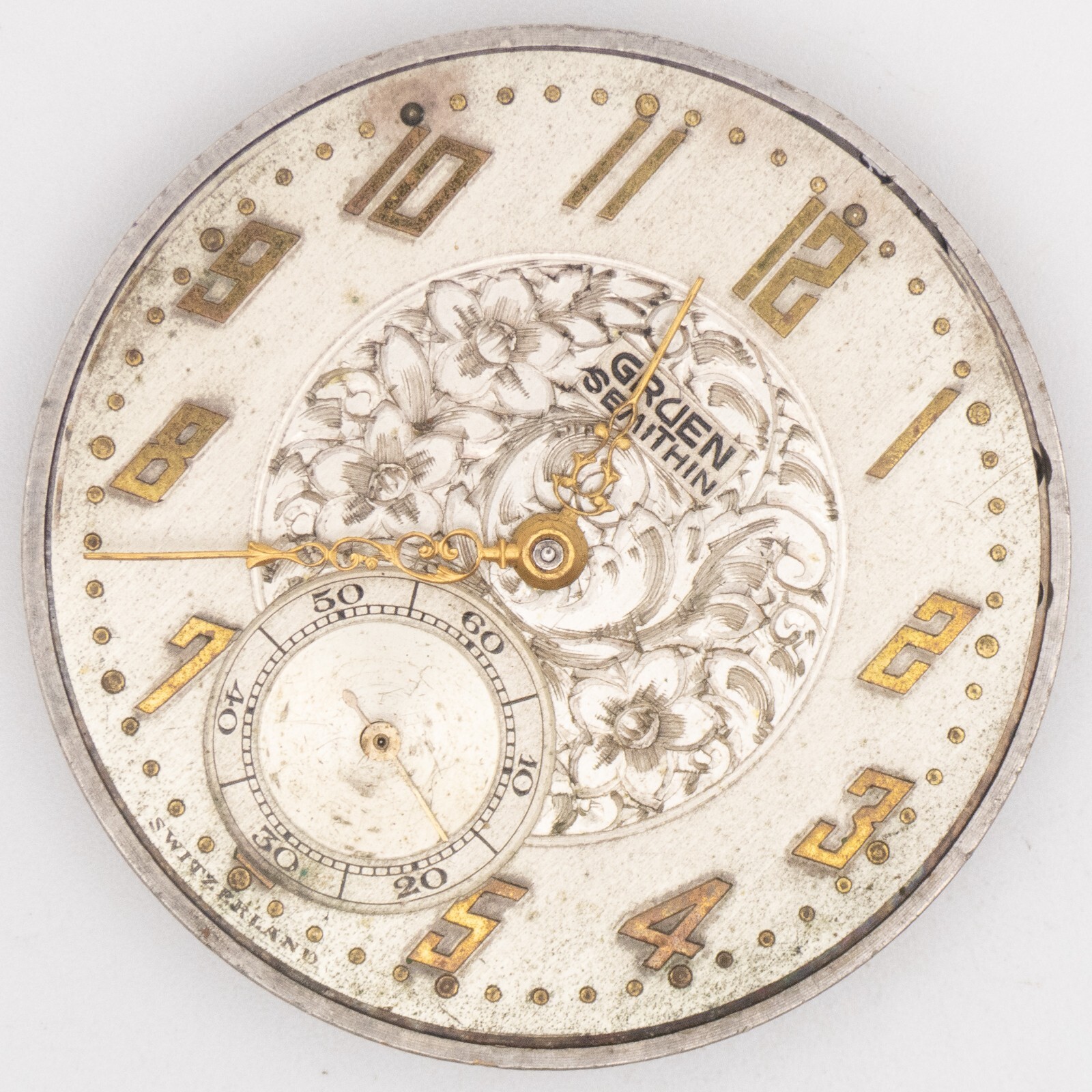 Gruen Semithin Caliber 754 15-Jewel 2-Adjustment Antique Pocket Watch Movement